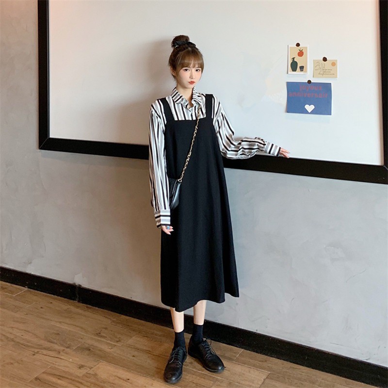 Váy Yếm Dáng Dài Phong Cách Hàn Quốc Siêu Xinh Y818-Violet | BigBuy360 - bigbuy360.vn