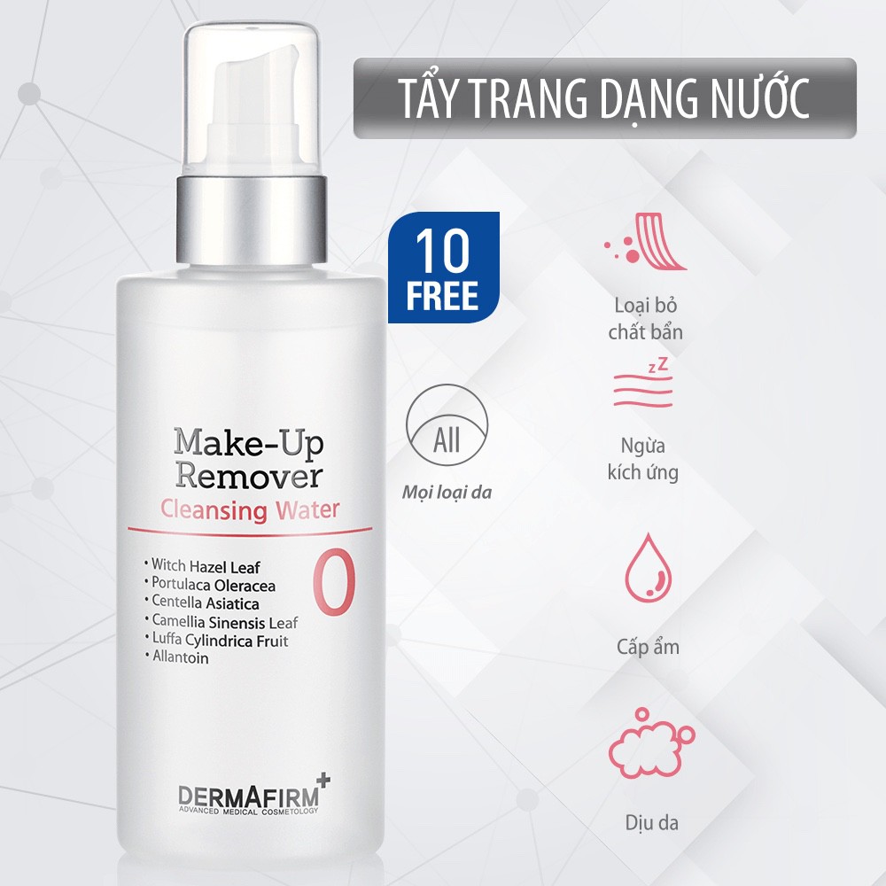 Dermafirm - Tẩy trang dạng nước ( MAKE – UP REMOVER) 200ml - MR200 | BigBuy360 - bigbuy360.vn