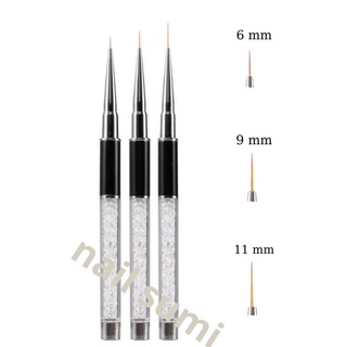 Cọ nét vé móng cán đá cao cấp 3 sizes (6mm; 9mm; 12mm)