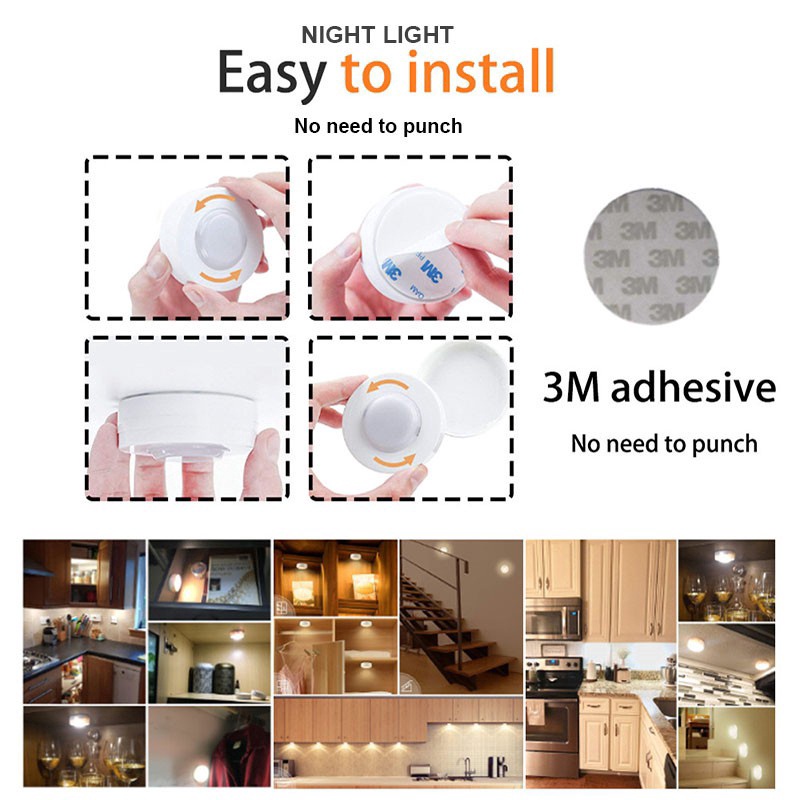 Đèn ngủ LED LICER có thể điểu khiền từ xa cho phòng ngủ/ tủ quần áo/ tủ trưng bày/ hành lang/ cầu thang
