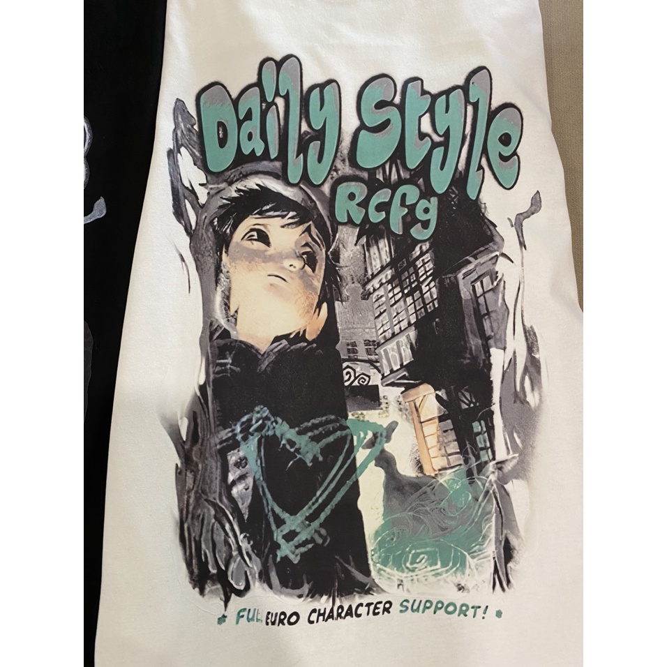 Áo Thun Tay Lỡ Cotton 2 Chiều Dáng Rộng Unisex, Áo Phông Nam Nữ Oversize Hình In Style | BigBuy360 - bigbuy360.vn