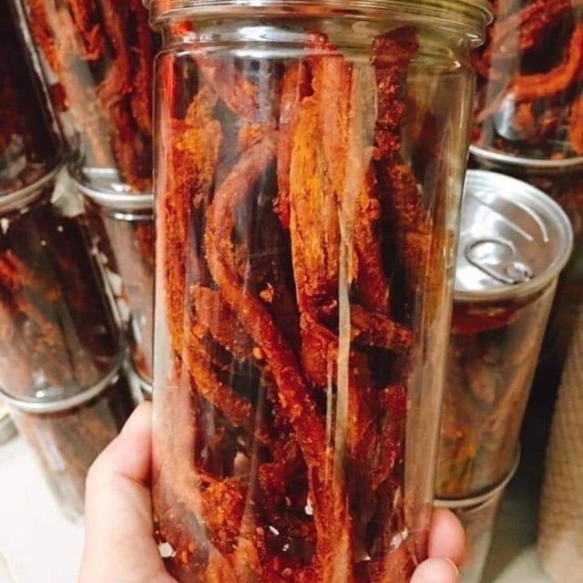 Khô bò que hồng ngự hũ 250gr