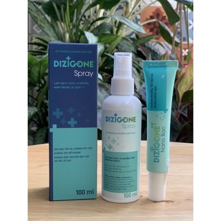 [COMBO] Dizigone Spray & Dizigone nano bạc Kháng khuẩn, lành vết thương, tái tạo da, ngăn ngừa sẹo.