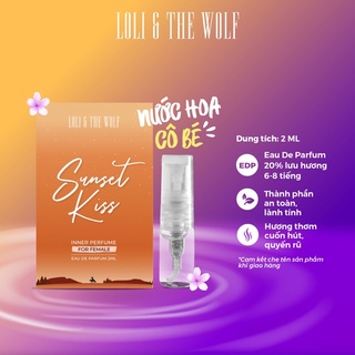 Nước hoa vùng kín nữ Sunset Kiss Eau De Parfum - Nước hoa mini chai 2ml nhỏ gọn tiện lợi - LOLI & THE thumbnail