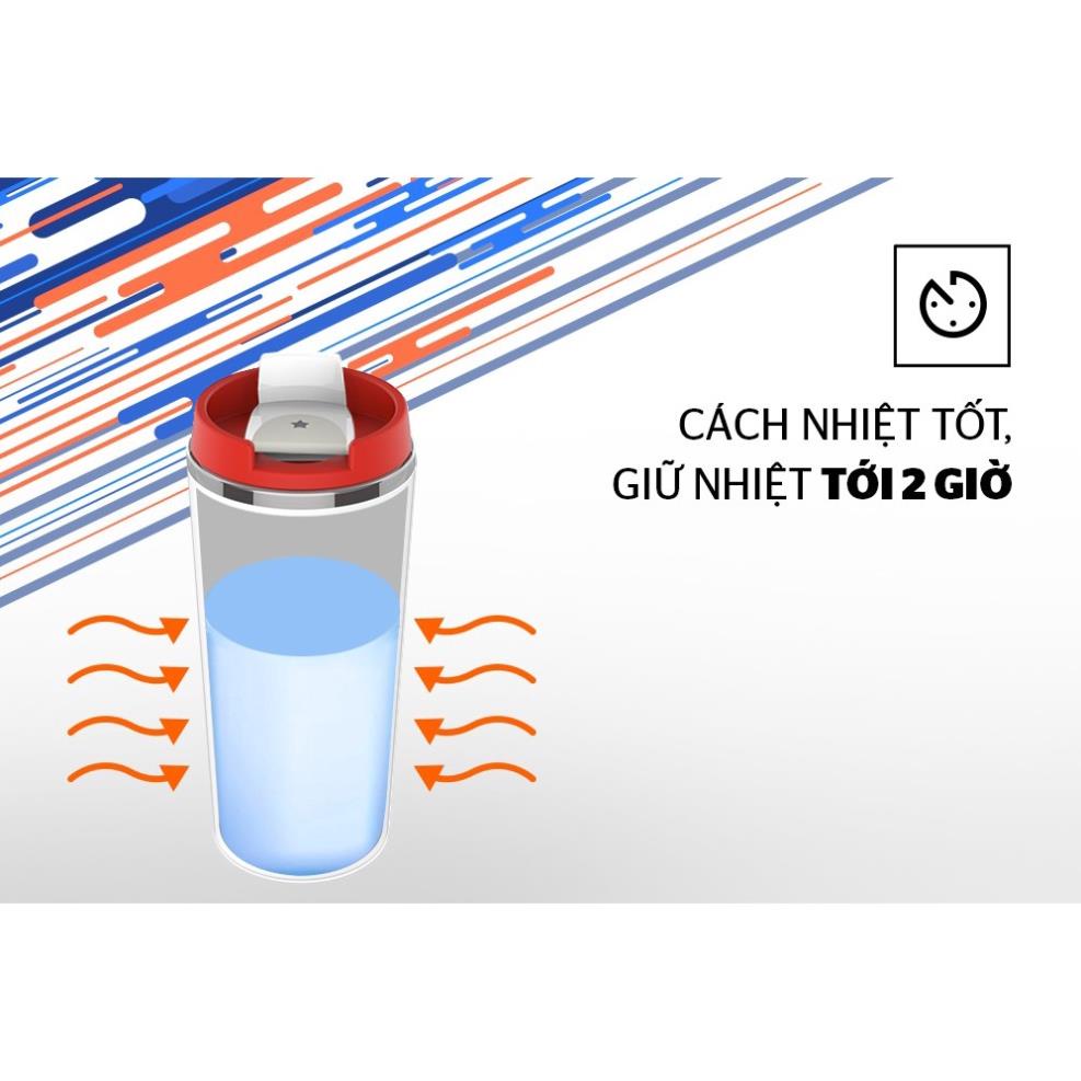 Bình cách nhiệt màu trắng đỏ BioZone KB-WA500P1WR