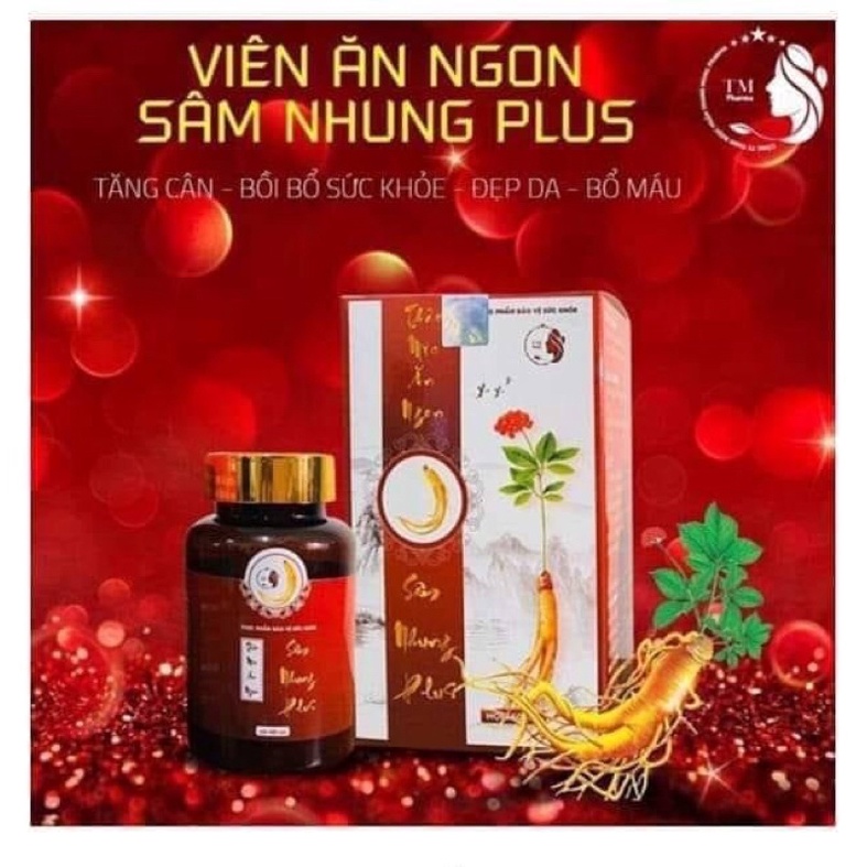 Tăng cân sâm Plus -Viên ăn ngon Sâm Nhung Plus -259k