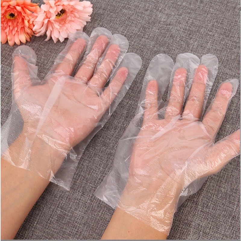 Găng tay nilong 1 lần dùng làm tóc