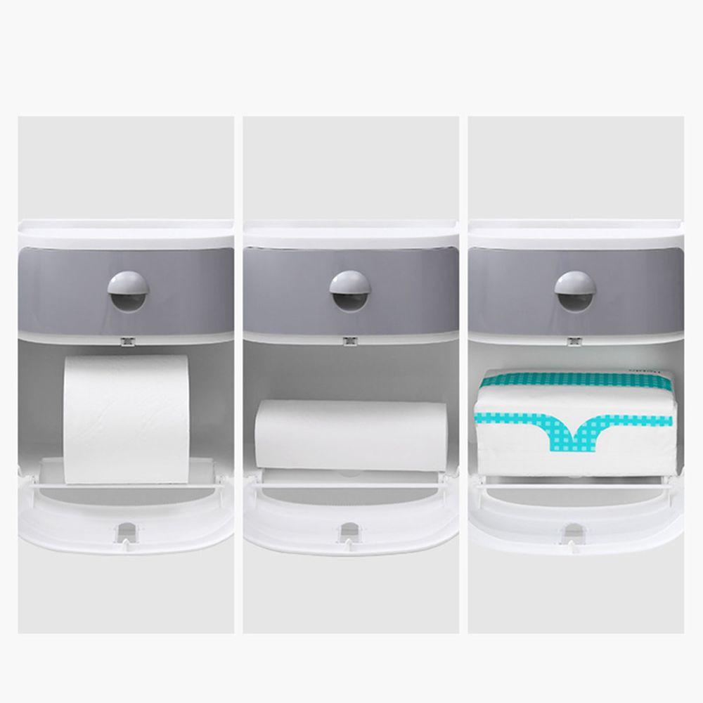 PINEVN Giá Đỡ Cuộn Giấy Vệ Sinh Gắn Tường Đa Năng Tiện Dụng