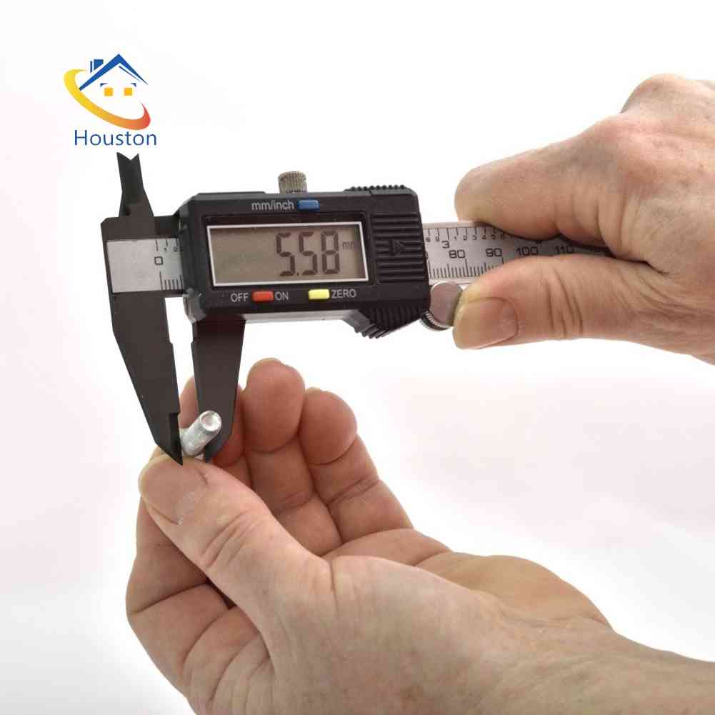 Thước Đo Điện Tử Màn Hình LCD 150mm 6 inch Bằng Sợi Carbon Chuyên Dụng