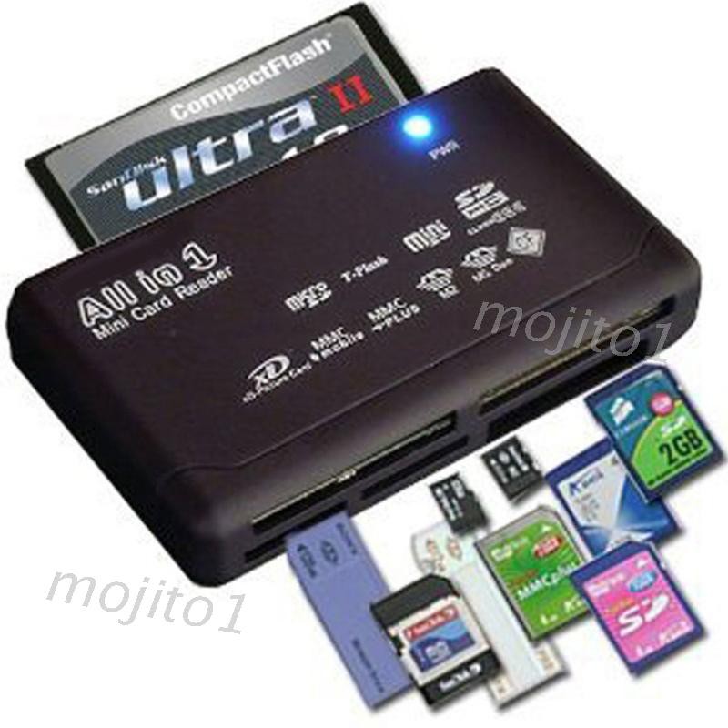 Đầu Đọc Thẻ Nhớ Đa Năng Cho Usb External Mini Micro Sd Sdhc M2 Mmc Xd Cf