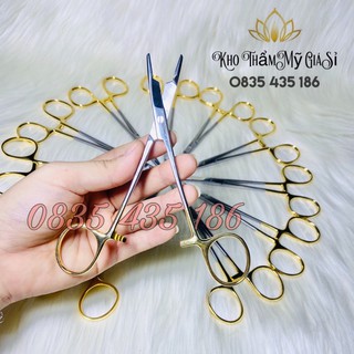 Olsen Pen kẹp kim và kéo cán vàng cao cấp 2 trong 1