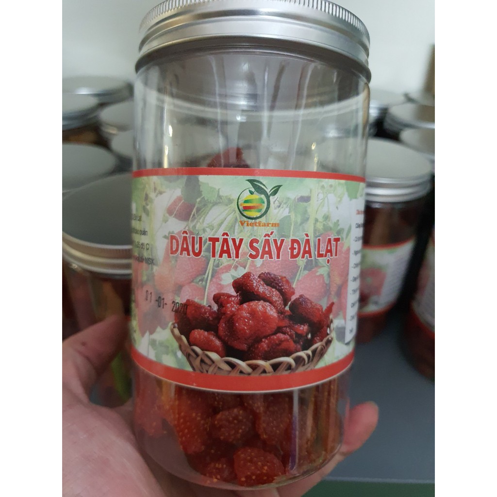 DÂU TÂY SẤY DẺO KHÔNG ĐƯỜNG - ĐĂC SẢN ĐÀ LẠT - Vinamart