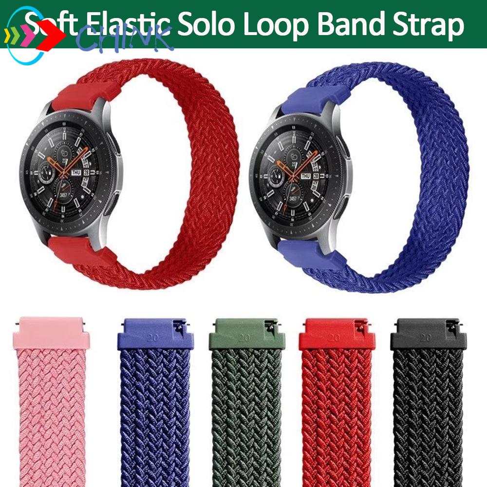 CHINK Smart Watch Solo Loop Bracelet Nylon Band Strap Universal Elastic 20mm/22mm Soft Braided