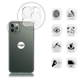 Ốp điện thoại kính cường lực trong suốt 3D chống trầy cho iPhone 11 12 13 Pro Max Mini 6 6s 7 8 Plus X XS Max XR SE 2020