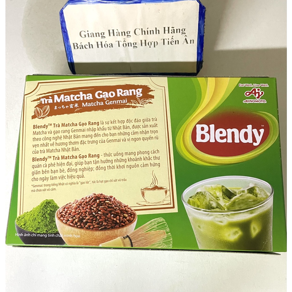 Trà matcha gạo rang Blendy hộp 170g trà matcha Nhật Bản