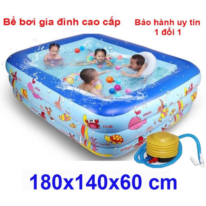 Bê bơi trong nhà, BỂ BƠI PHAO CHO BÉ 1M35 1M5 1M8 2M1 Có Đáy Chống Trượt (Ảnh Thật)- HÀNG CAO CẤP LOẠI 1