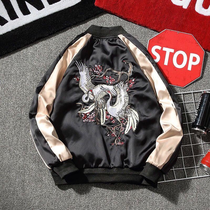 Áo Khoác Bóng Chày Mỏng Thêu Hình Rồng Thời Trang Cho Nam Và Nữ Gre