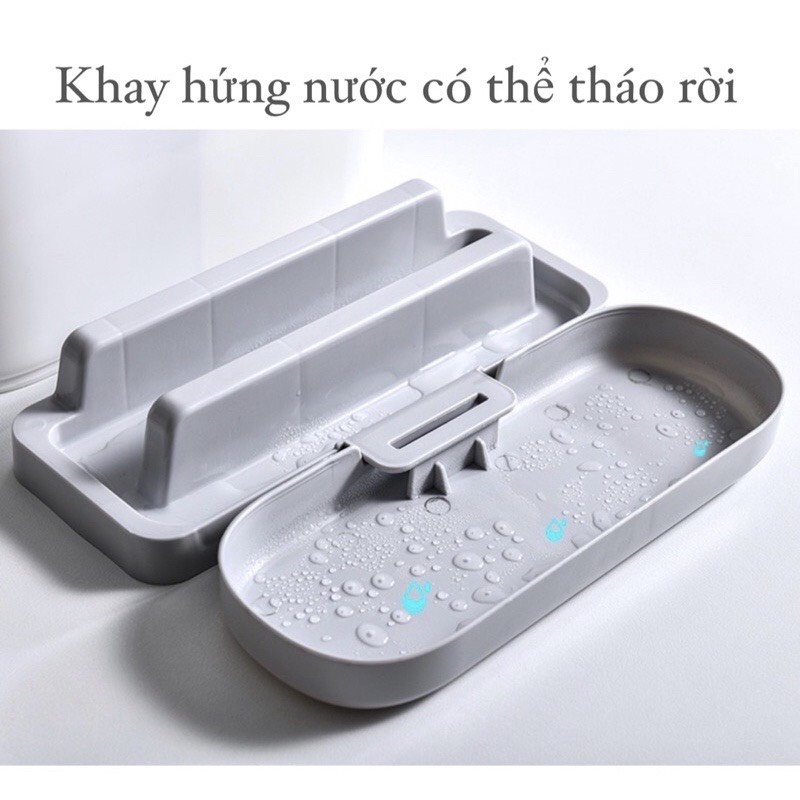 Khay kệ ống đựng đũa muỗng cắm dao kết hợp giá để úp thớt nắp vung để đồ nhà bếp ĐA NĂNG