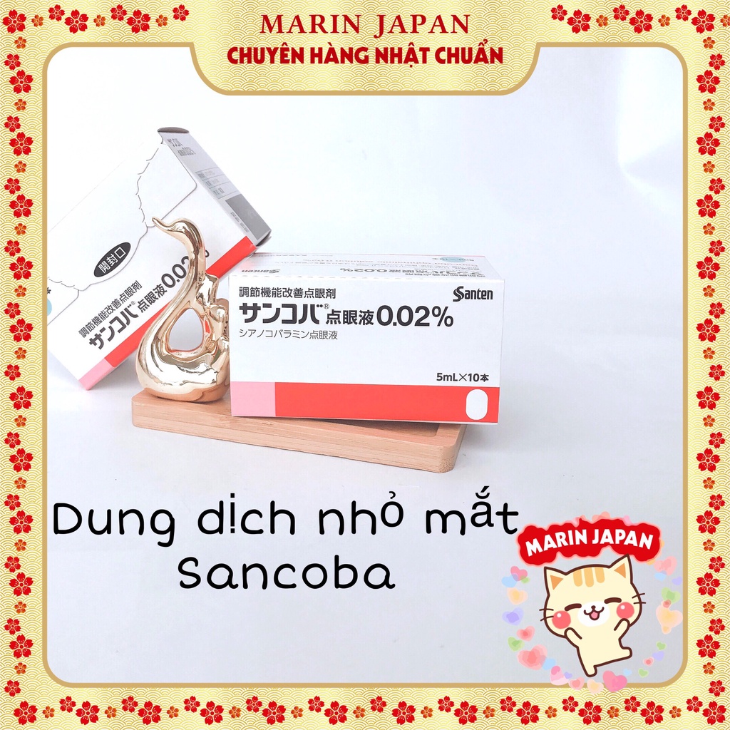 Dung dịch nhỏ mắt giúp cấp ẩm chống khô mắt Sancoba 5ml Nhật Bản