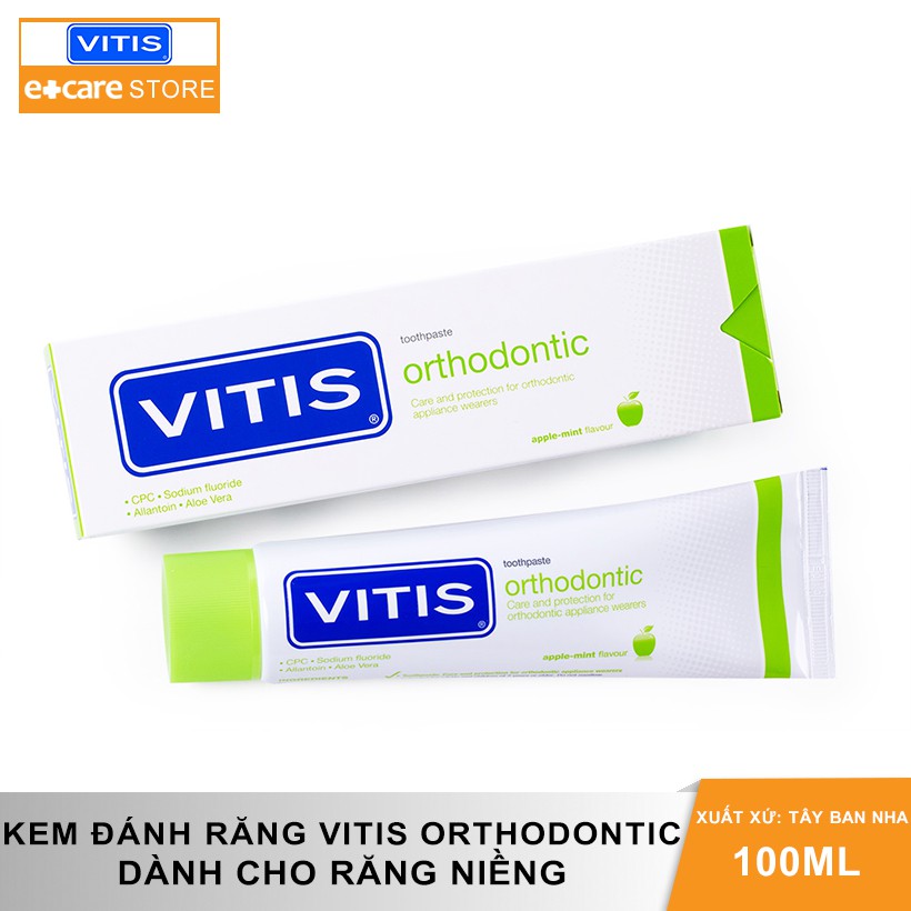 Kem đánh răng Vitis Orthodontic dành cho răng niềng 100ml