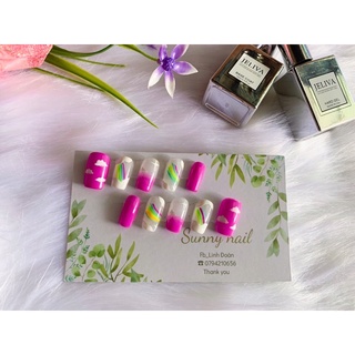 Nail box. Móng úp thiết kế, phù hợp với bạn trẻ. Gồm dũa, keo, giấy lau, que đẩy
