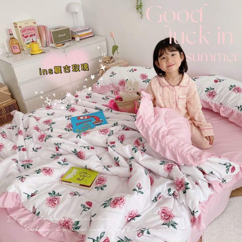 bộ cotton đũi bèo siêu xinh,siêu mềm mịn,mát 💥 khuyến mại sốc tặng kèm vỏ ôm