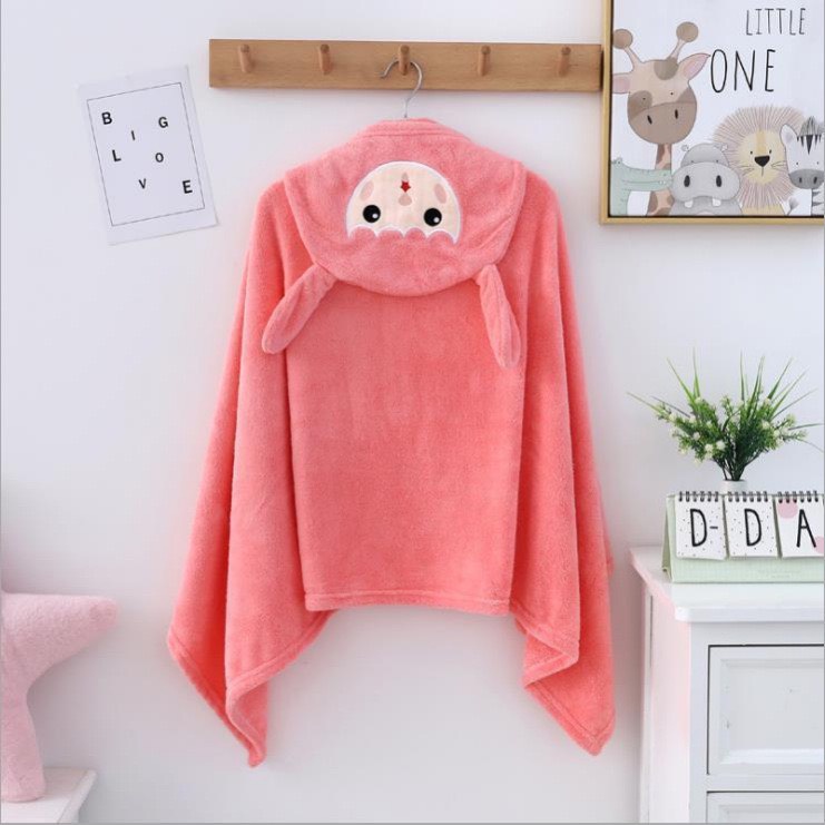 Áo choàng tắm cho bé cao cấp, mềm mại - Khăn choàng tắm cho bé từ sơ sinh
