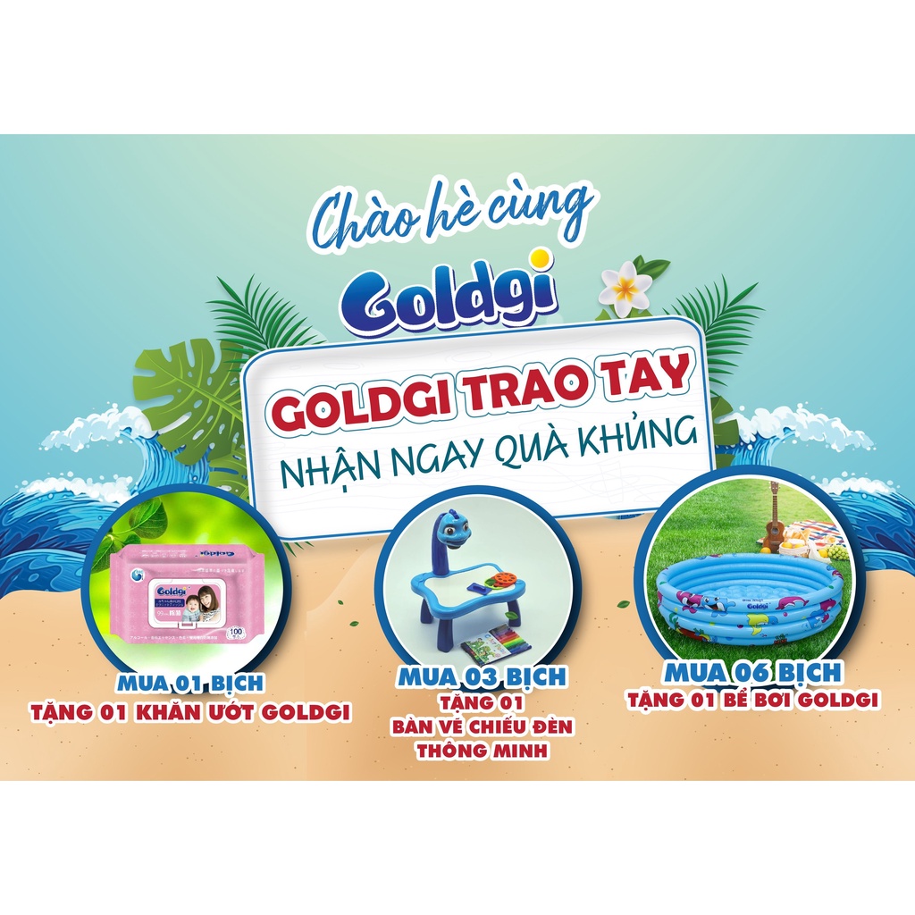 Bỉm Goldgi+ X5 Nhật Dán/Quần Đủ Size NB92/S84/M66/M60/L56/L48/XL44/XXL32 | Minizon Kids