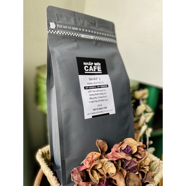 Cafe Sạch Nguyên Chất Gu Âu Rang Mộc 500Gr - Nhấp Môi Cafe | BigBuy360 - bigbuy360.vn