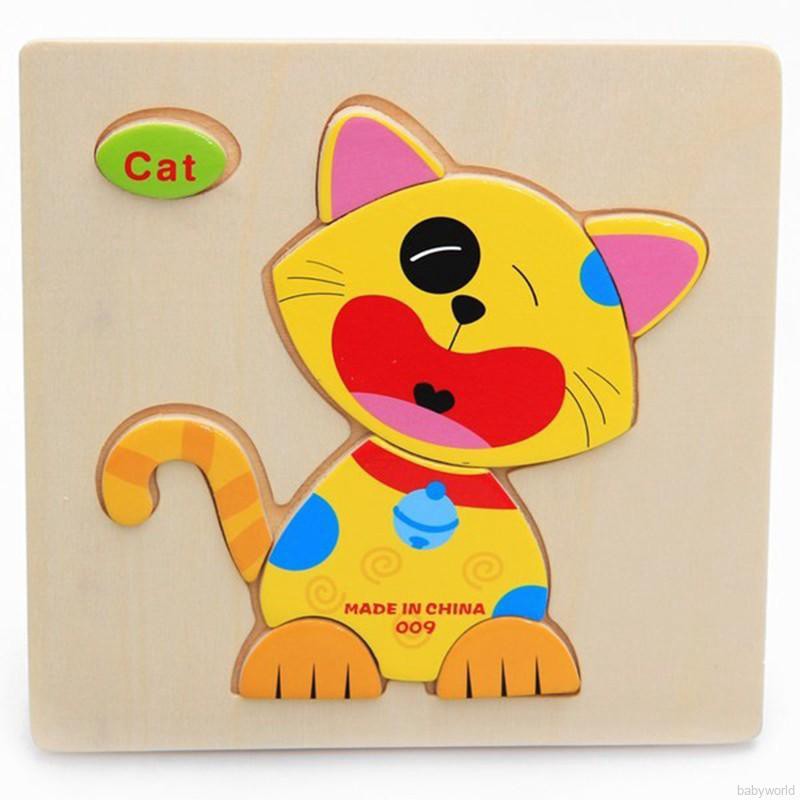 Đồ chơi xếp hình các con vật bằng gỗ dành cho các bé