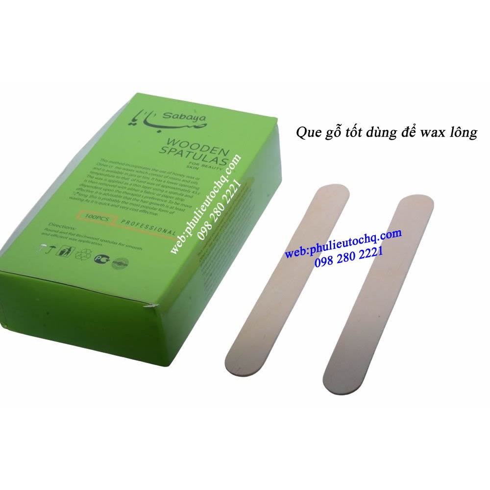 Que wax gỗ tốt dùng để wax lông combo 10 cây