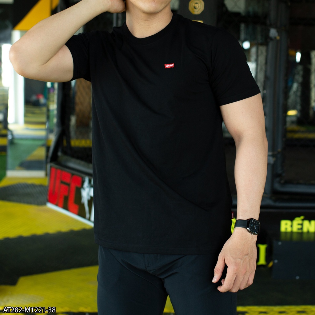 Áo Thun Nam LEVIS AT282 100% Cotton - áo thun nam thêu logo trước