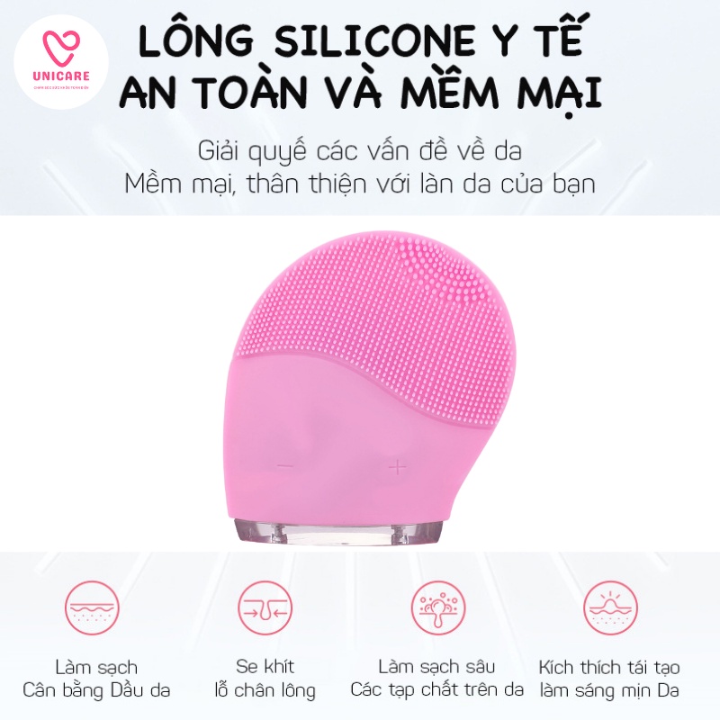 Máy rửa mặt và mát xa nâng cơ mặt Hailicare Feather - Loại bỏ 99% bụi bẩn, bã nhờn - cho mọi loại da -  kèm QUÀ TẶNG