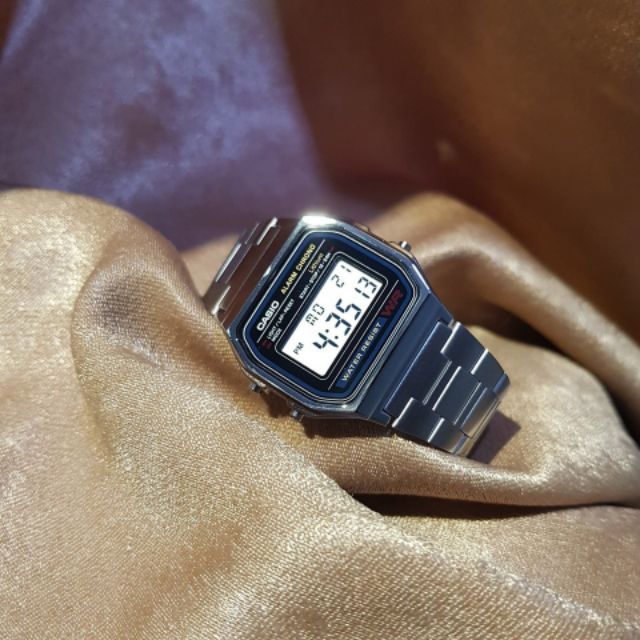 Đồng hồ casio nam nữ thời trang A159 WR mini huyền thoại siêu đẹp máy Nhật chống nước VW077 - Vemz Watch