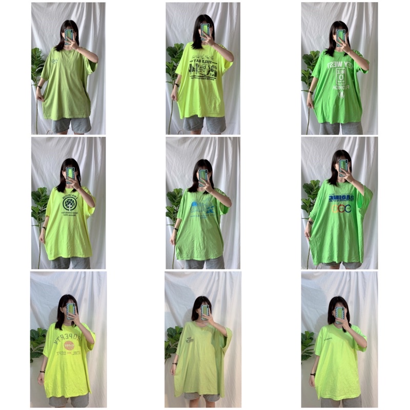 ÁO 2HAND BIG SIZE UNISEX MÀU XANH LÁ