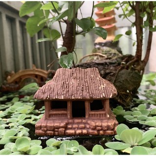 Nhà Lá Một Gian Trang Trí Hồ Cá,Bể Cá-Hòn Non Bộ
