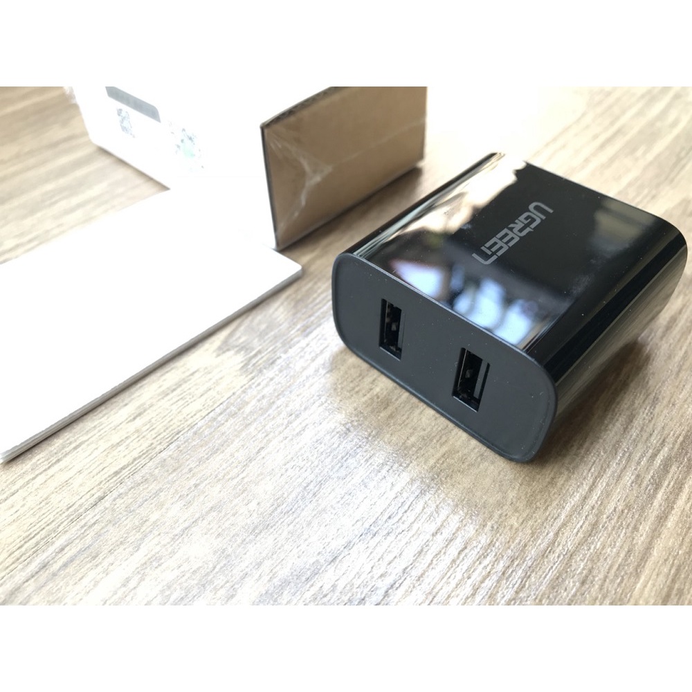 Củ Sạc 2 Cổng Ugreen - Sạc Full Các Dòng Máy IPSamsung Xiaomi - Nhỏ Gọn Tiện Lợi