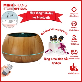 Máy Xông Tinh Dầu Phun Sương Siêu Âm Bình Hoa | Trụ 1000ml Tích Hợp Loa Bluetooth | Remote