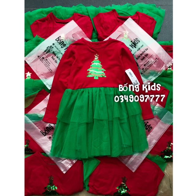 Váy Tutu Bé Gái Cây Thông Noel Mywear