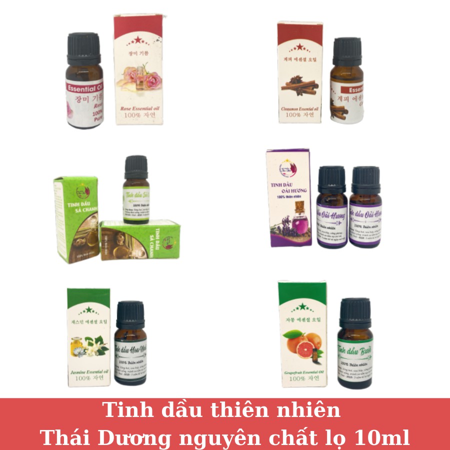 Combo 3 Lọ Tinh Dầu Xông Phòng Thiên Nhiên 10ml (Tự Chọn Hương)