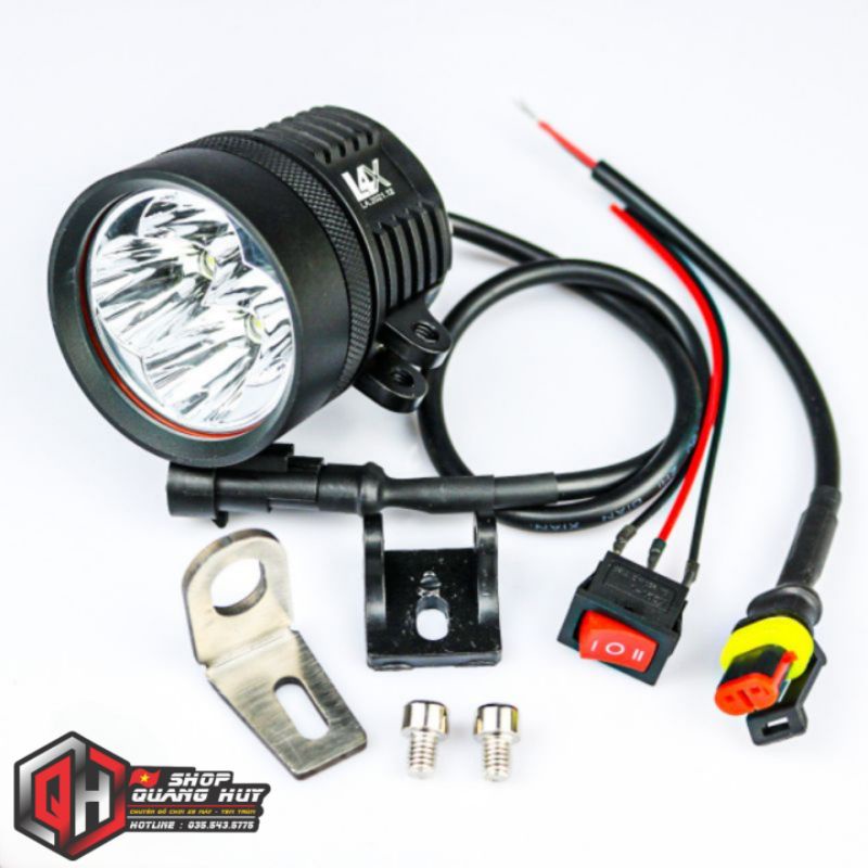 Đèn trợ sáng L4x kính tím , thiết kế gọn gàng độ sáng cực tốt, gắn tất cả mọi dòng xe