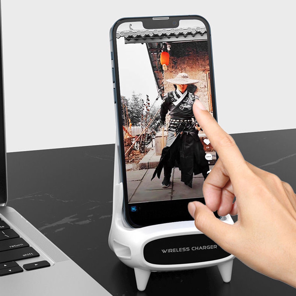 Đế sạc nhanh không dây để bàn hỗ trợ sạc cho Iphone 13 Samsung S22