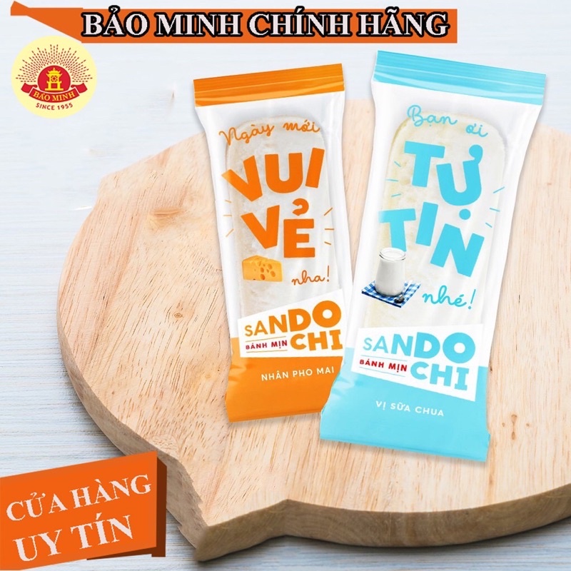 Bánh sữa chua/ phô mai sandochi hãng Bảo minh Gói 200gr/10 chiếc