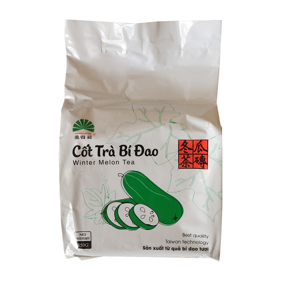 Cốt Trà Bí Đao Wonderful (Gói 550g) Pha Trà Sữa - Trà Trái Cây Thơm Ngon Thanh Mát