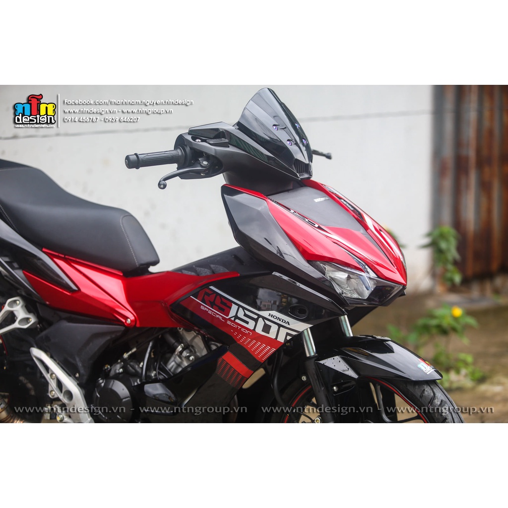 Tem Rời Dán Xe Winner X Mẫu RS 150R Đen Đỏ Cực Đẹp, Hàng 3 Lớp Chất Lượng Cao