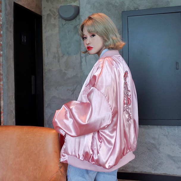 áo khoác bomber thêu hình báo | BigBuy360 - bigbuy360.vn