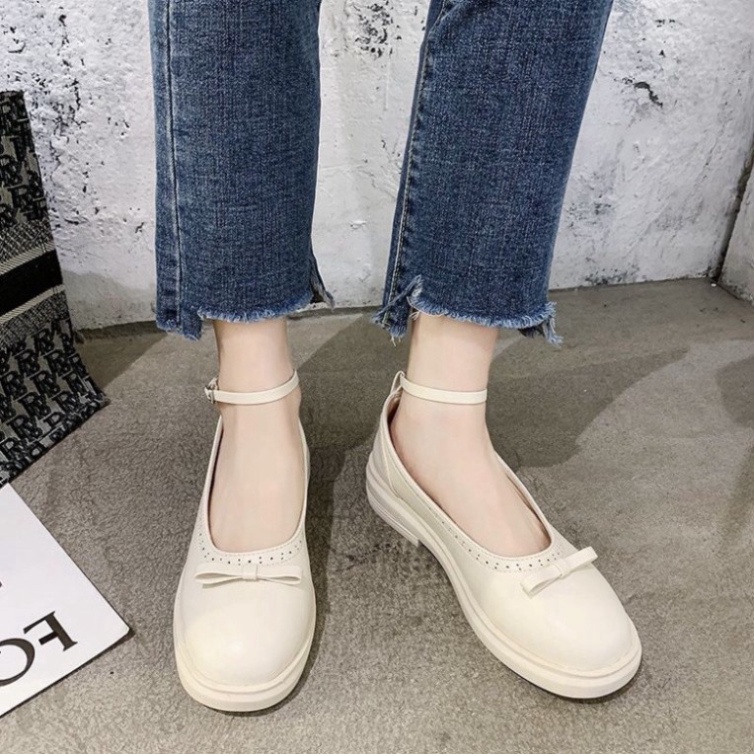 Giày búp bê marryjane nơ phong cách lolita G045