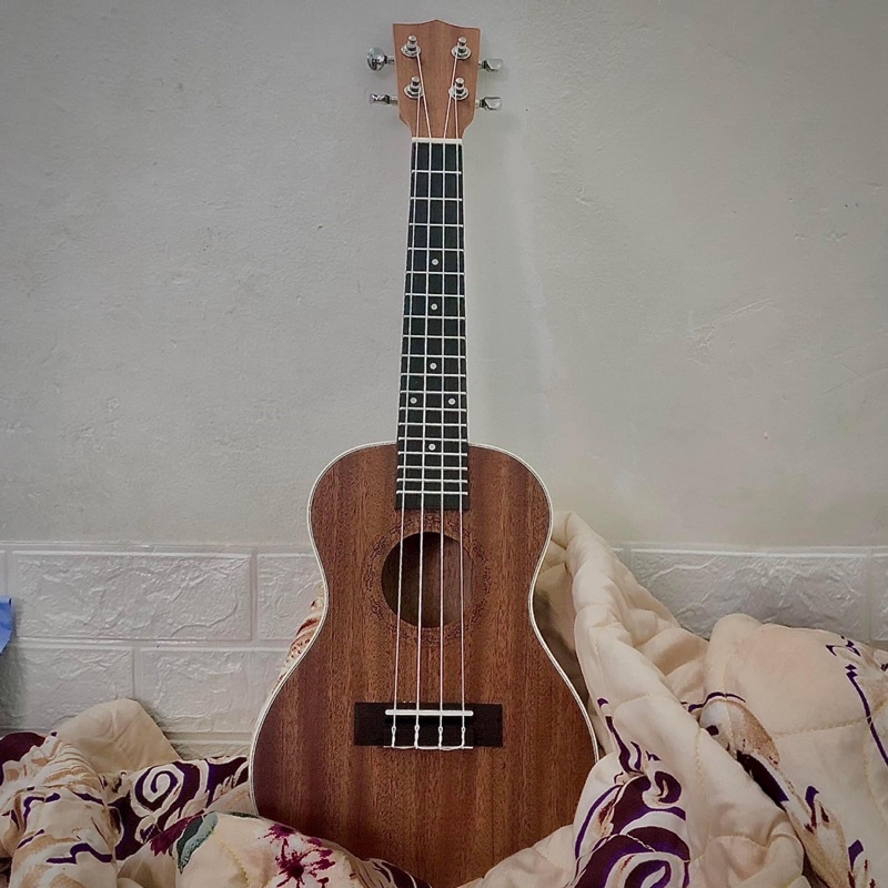 ĐÀN UKULELE CONCERT GỖ HOẠ TIẾT