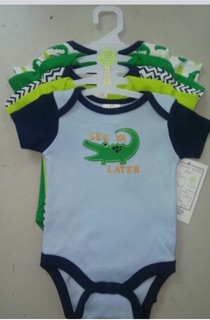 Set 5 body Carter cộc tay cho bé trai/gái (0 đến 12 tháng)