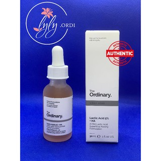 The Ordinary Lactic Acid 5% + HA tẩy da chết hóa học, sáng da, đều màu da